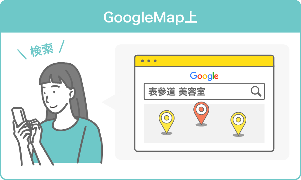 GoogleMap上